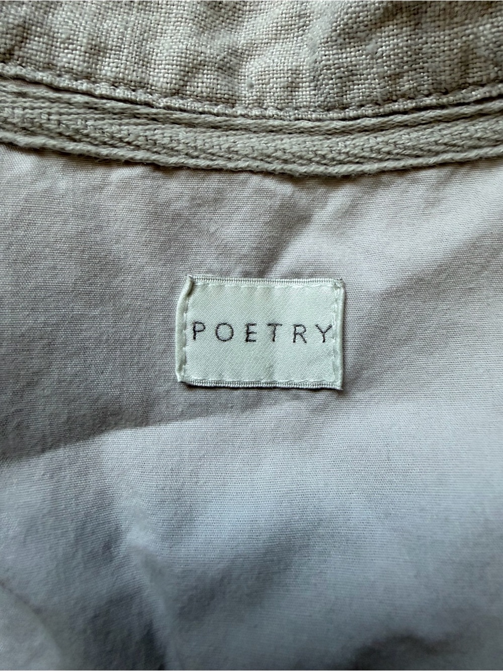 Poetry 100% Linen Utility Jacket Size US 8 - Picture 2 of 10